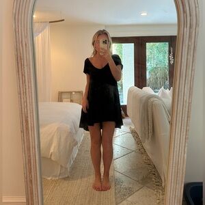 Free People black tunic shirt dress size medium